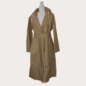 Thakoon Tan Hooded Trench Coat – New With Tags | Size L